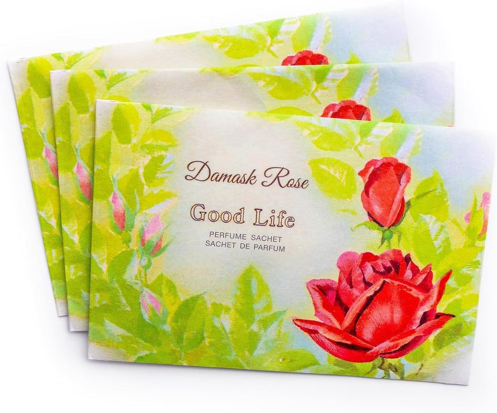 Good Life Damask Rose Scented Sachets | Designed in New Zealand | 12 Sachets