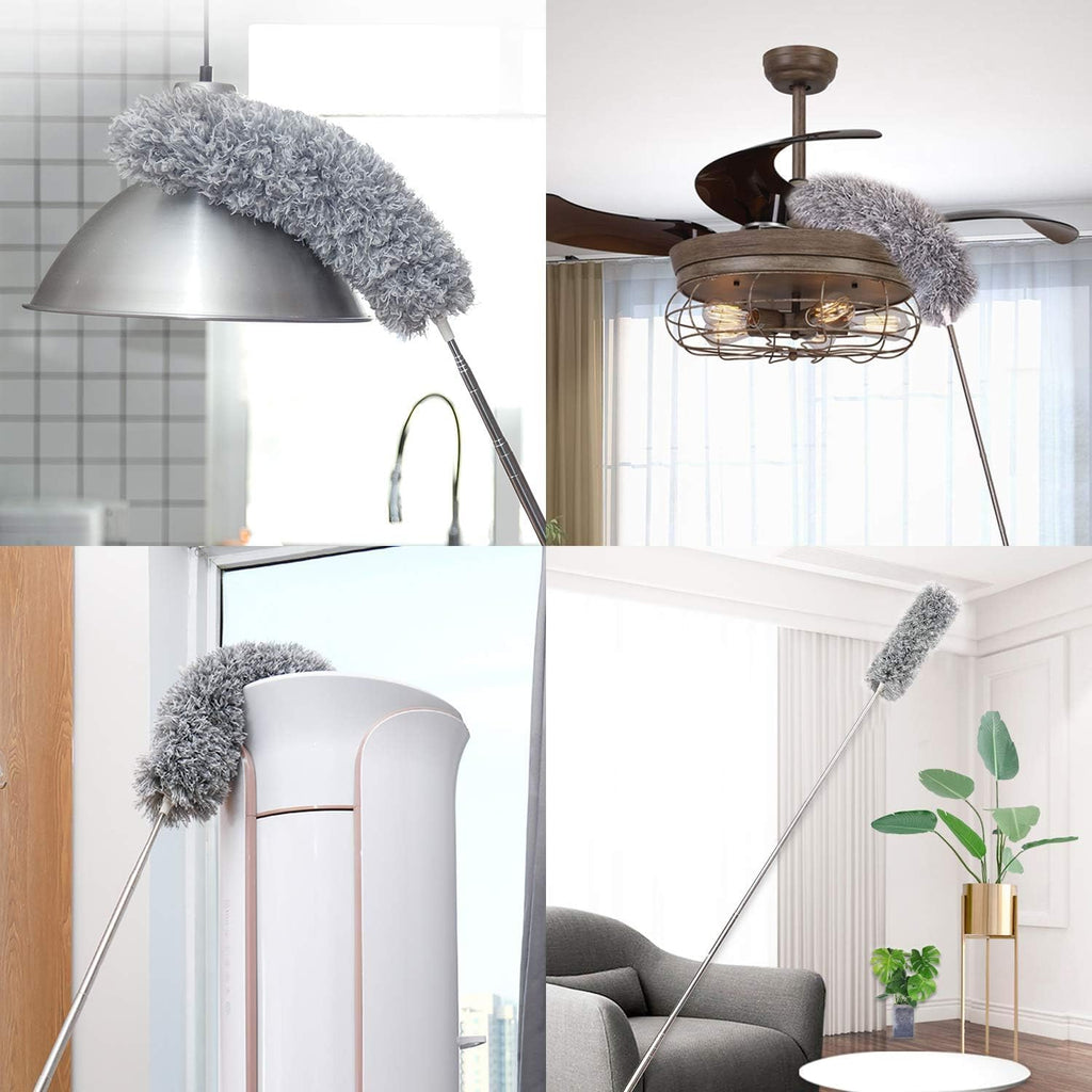 UIMO Microfiber Ceiling Fan Cleaner with 30–100" Telescopic Pole