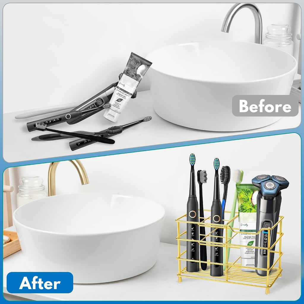 Electric Toothbrush Holders for Bathrooms 304 Stainless Steel Quick Drying