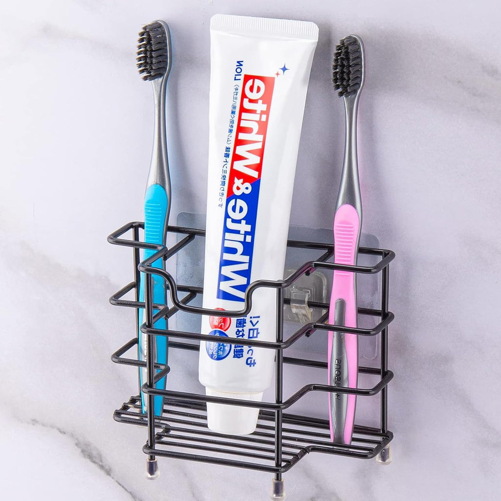 Toothbrush Holders for Bathroom, 3-Slot Black