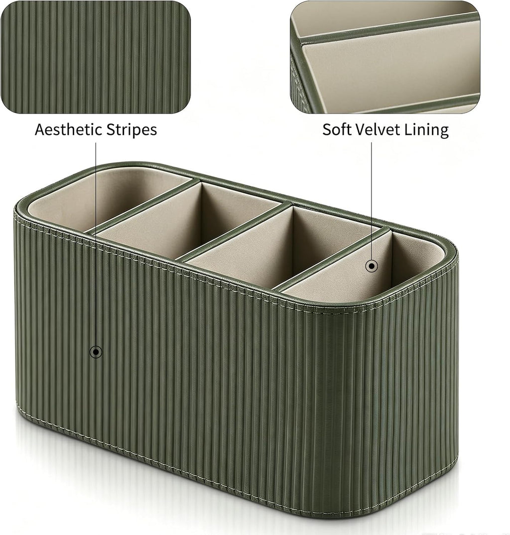 TV Remote Control Holder Remote Holder Caddy Organizer (Green)