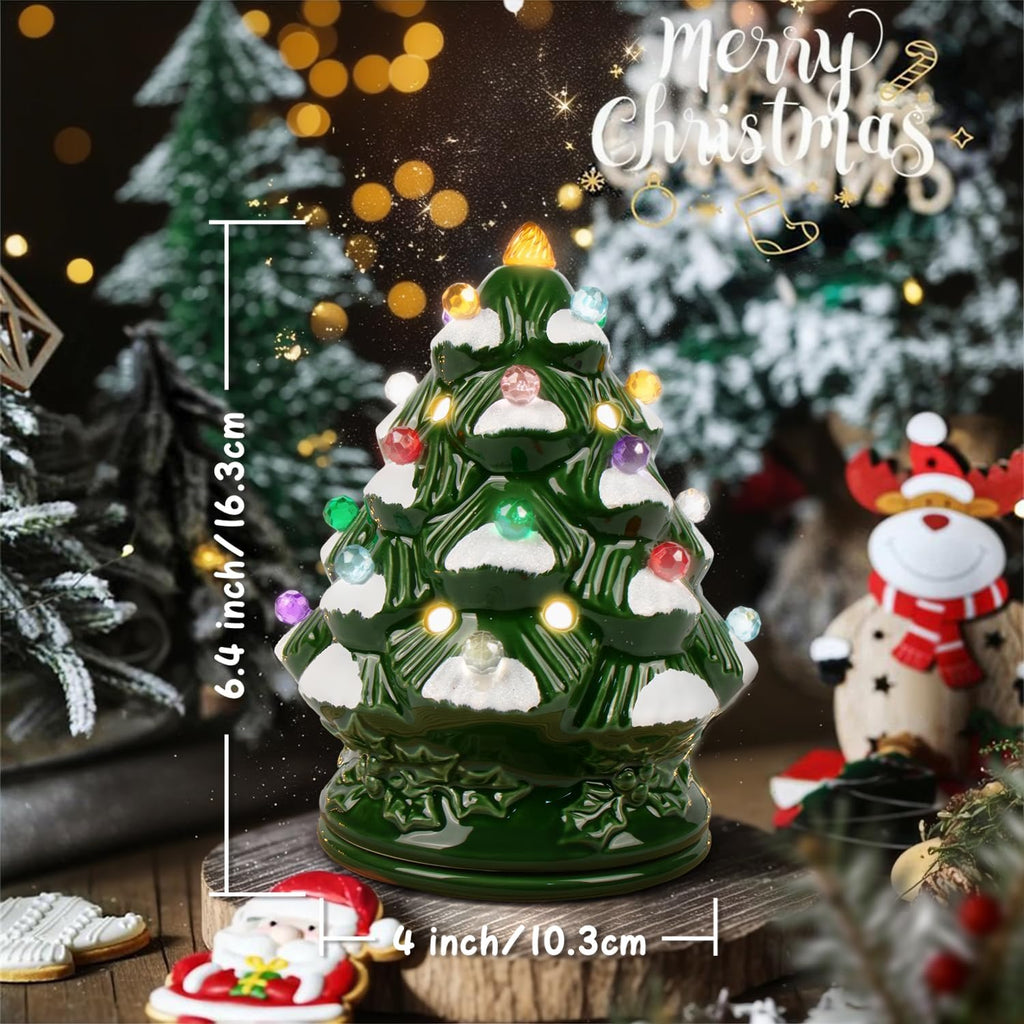 ARVIDSSON Christmas Wax Melt Warmer - Electric Ceramic Christmas Tree Wax Warmer for Scented Wax - Holiday Season Melter for Fragrance Cubes and Tarts, Gfit for Women and Kids