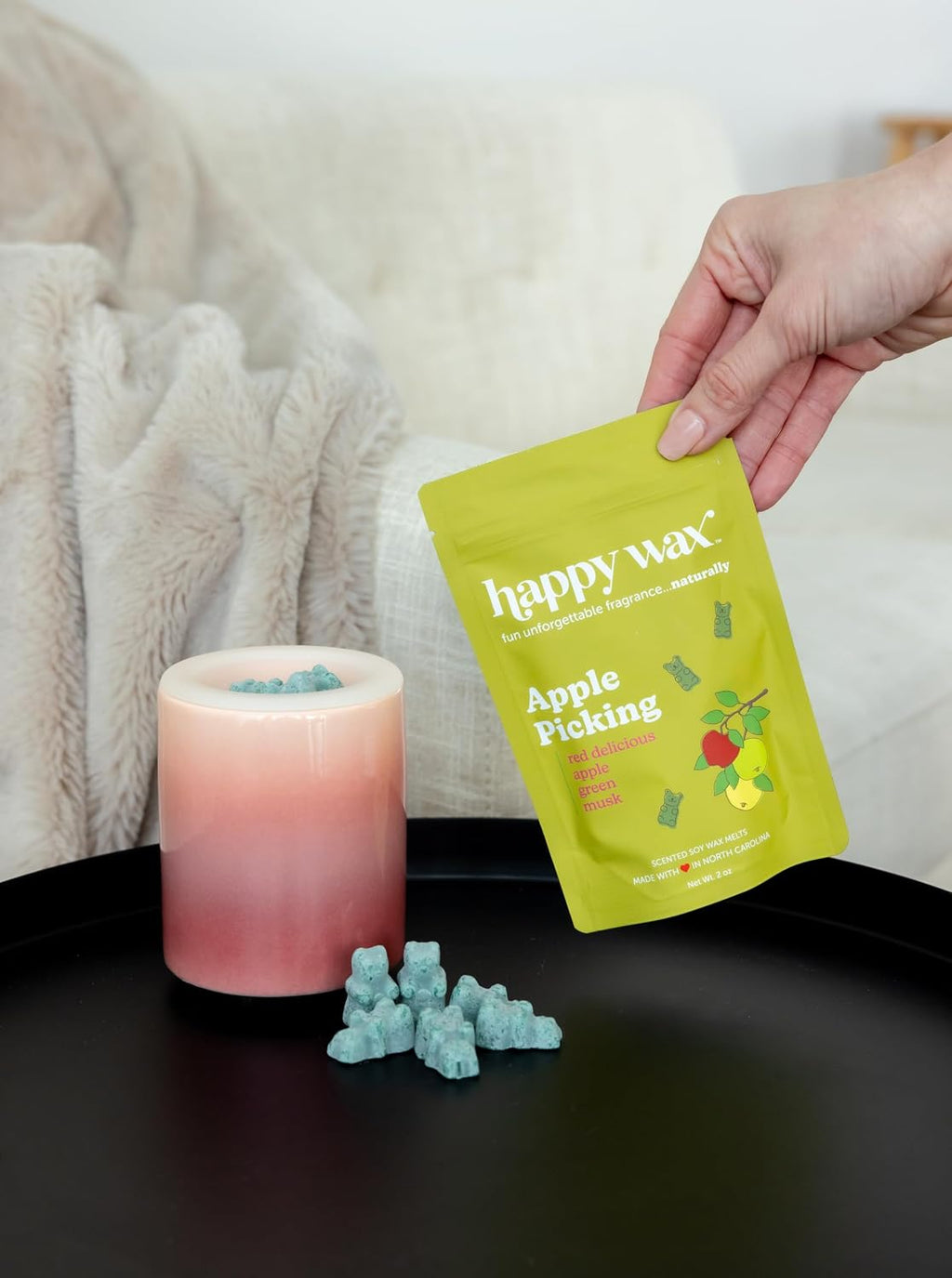 Happy Wax Scented Soy Wax Melts 4oz Pouch - Apple Picking