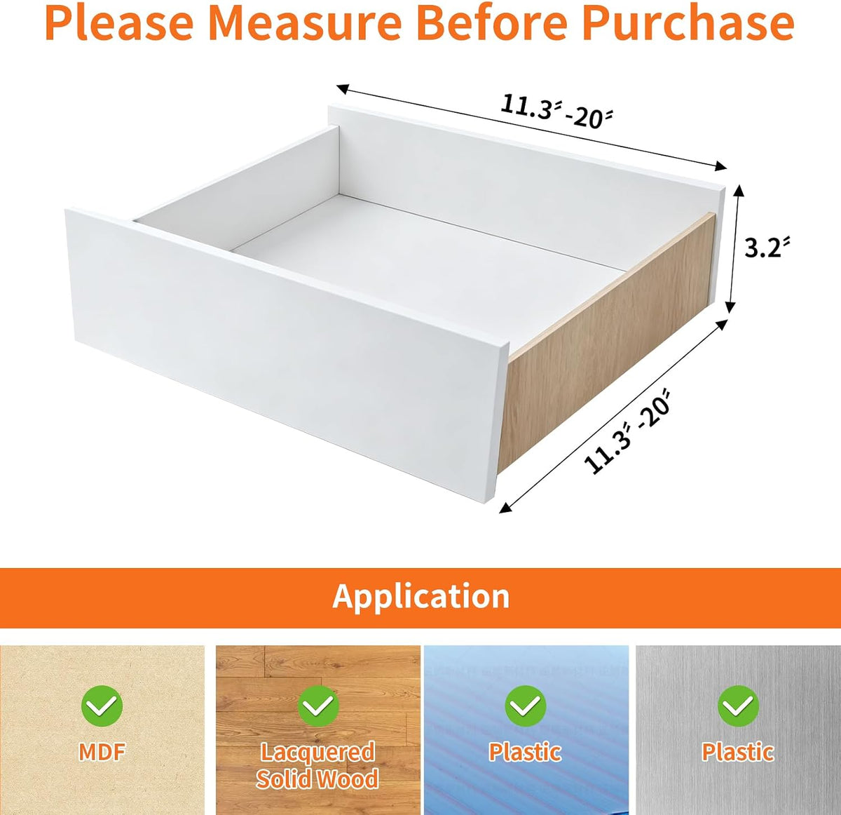 Adjustable Drawer Dividers 11.3-20in Organizer for Dresser (4)