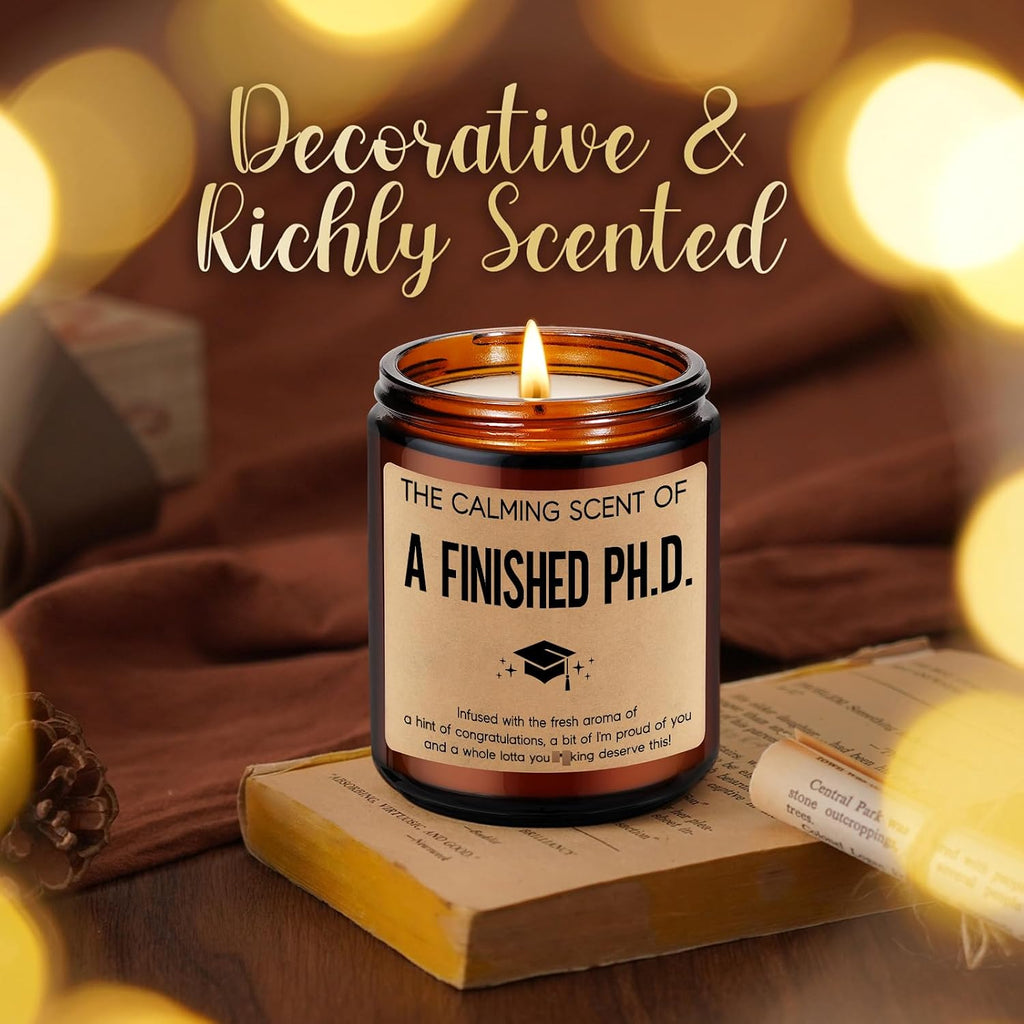 LEADO Grad Candle, PhD Graduation Gifts - Doctorate Graduation Gifts, 2026