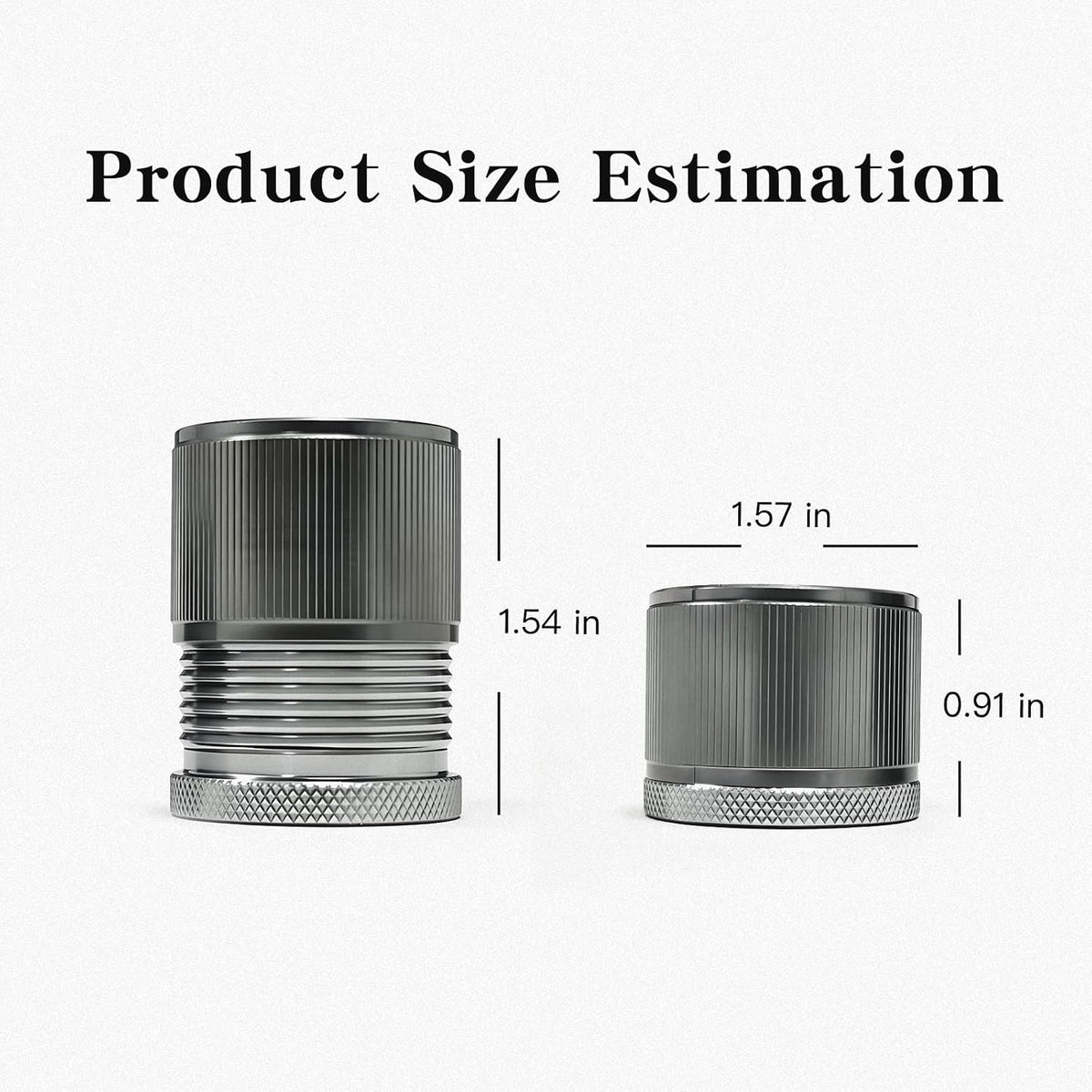 Adjustable Furniture Risers Metal,1.57 Inch Diameter Heavy Duty Table Leg Risers Adjustable from 0.9 to 1.54 Inches for Sofas, Beds,Microwave,Oven,Tables