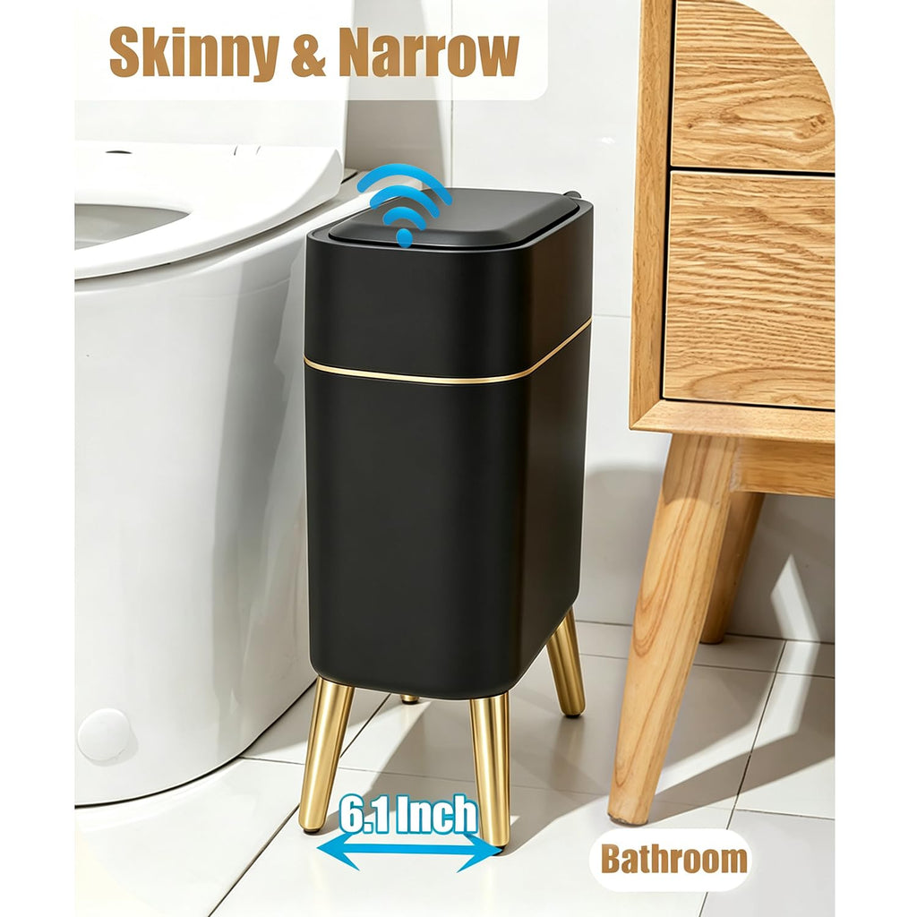 Yatmung Bathroom Trash Can Automatic Touchless - Modern Smart Trash Bin