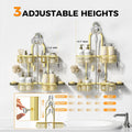 Adjustable Aluminum Shower Caddy Hanging for Handheld Showerhead, Gold
