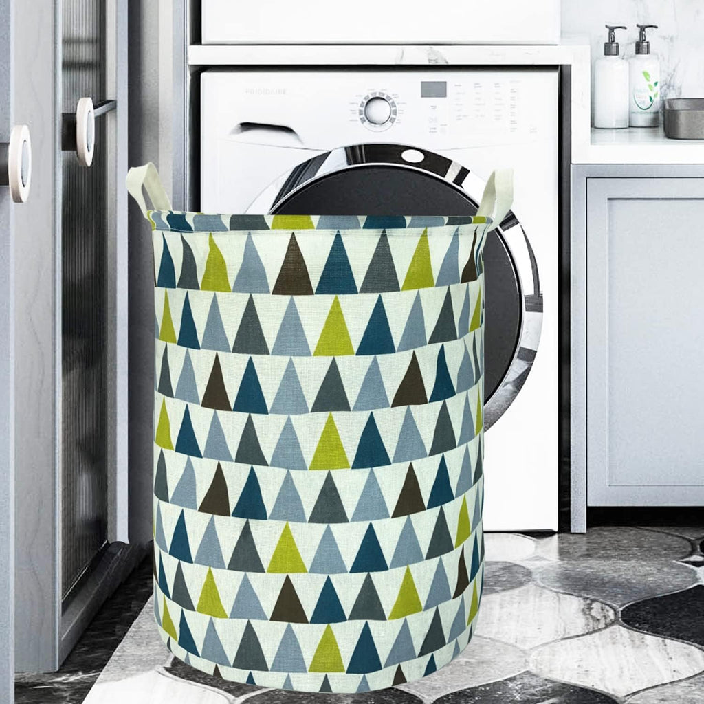 Merdes 19.7’’ Waterproof Foldable Laundry Hamper, Dirty Clothes Laundry Basket, Linen Bin Storage Organizer for Toy Collection (Triangle2)