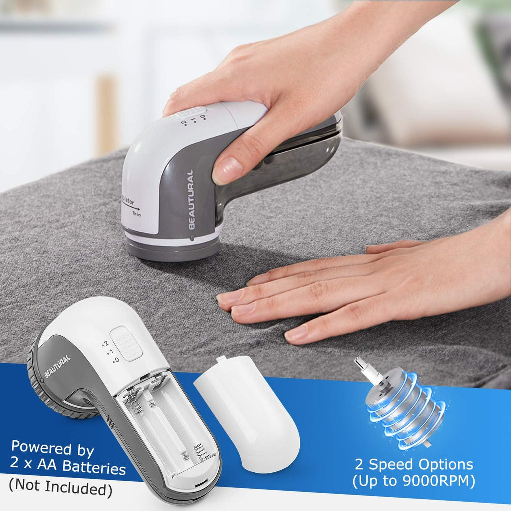 BEAUTURAL Fabric Shaver and Lint Remover, Portable Sweater Defuzzer