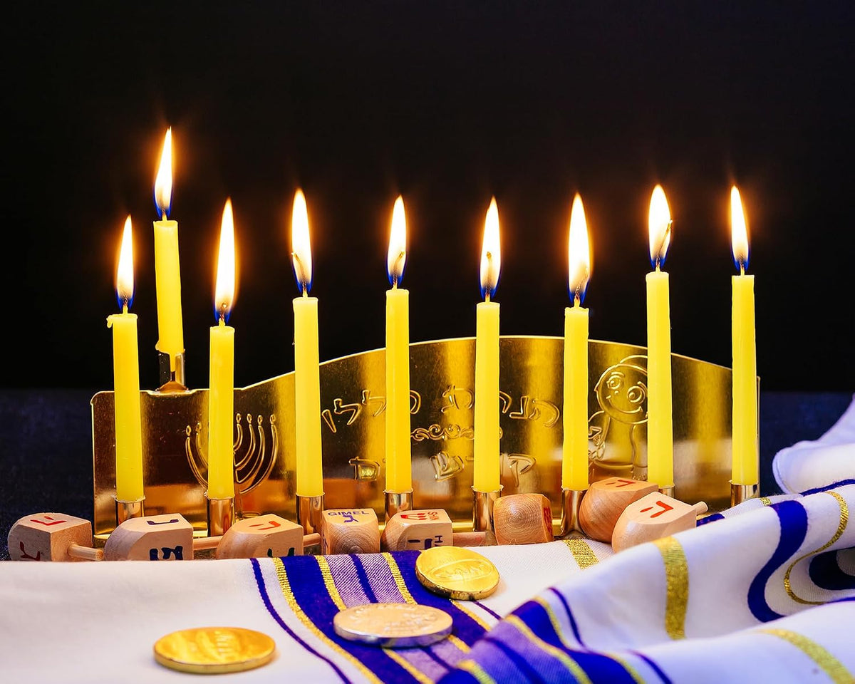 10 Inch Yellow Unscented Taper Candles for Summer Parties