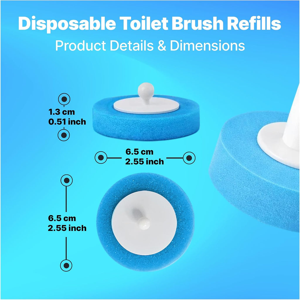 CiLoN Disposable Toilet Brush, Toilet Wand Cleaning System, Bowl Scrubber