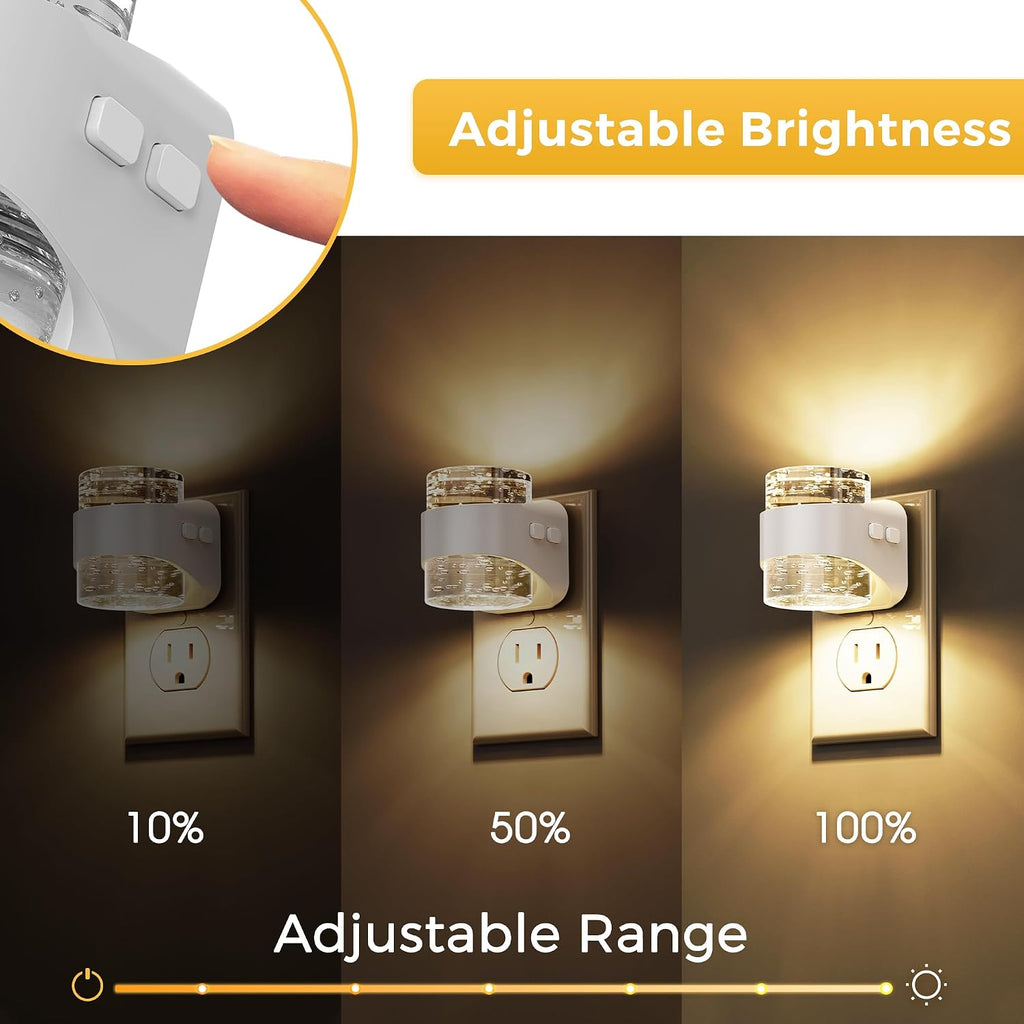 L LOHAS LED Night Light, 3CCT Bubble Night Lights Plug into Wall
