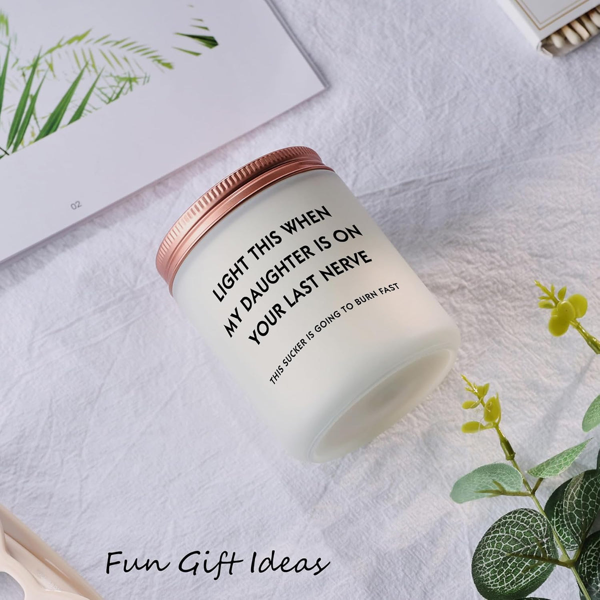 Son in Law Gifts, Cool Christmas Birthday Gifts for Son in Law Men Candle