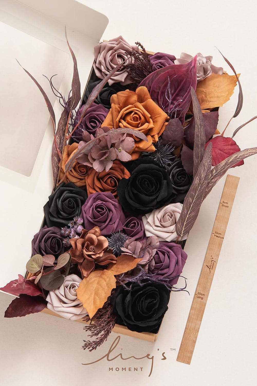 Ling's moment Artificial Wedding Fall Flowers Deluxe Combo, Hollween Decor