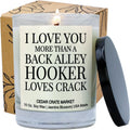 CEDAR CRATE MARKET Soy Candle, Jasmine Blossom, 10 oz, Best Friend Humor, Unique Birthday Gift for Women, Non-Toxic, Highly Scented, 50-60 Hours Burn Time