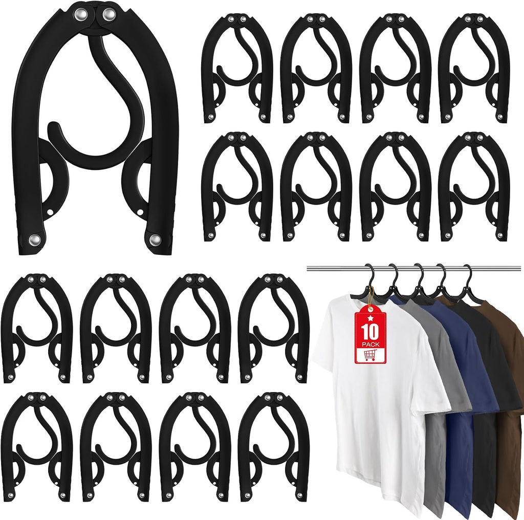 10 Pcs Travel Hangers Foldable Hangers Portable Cruise Ship Essentials 2026