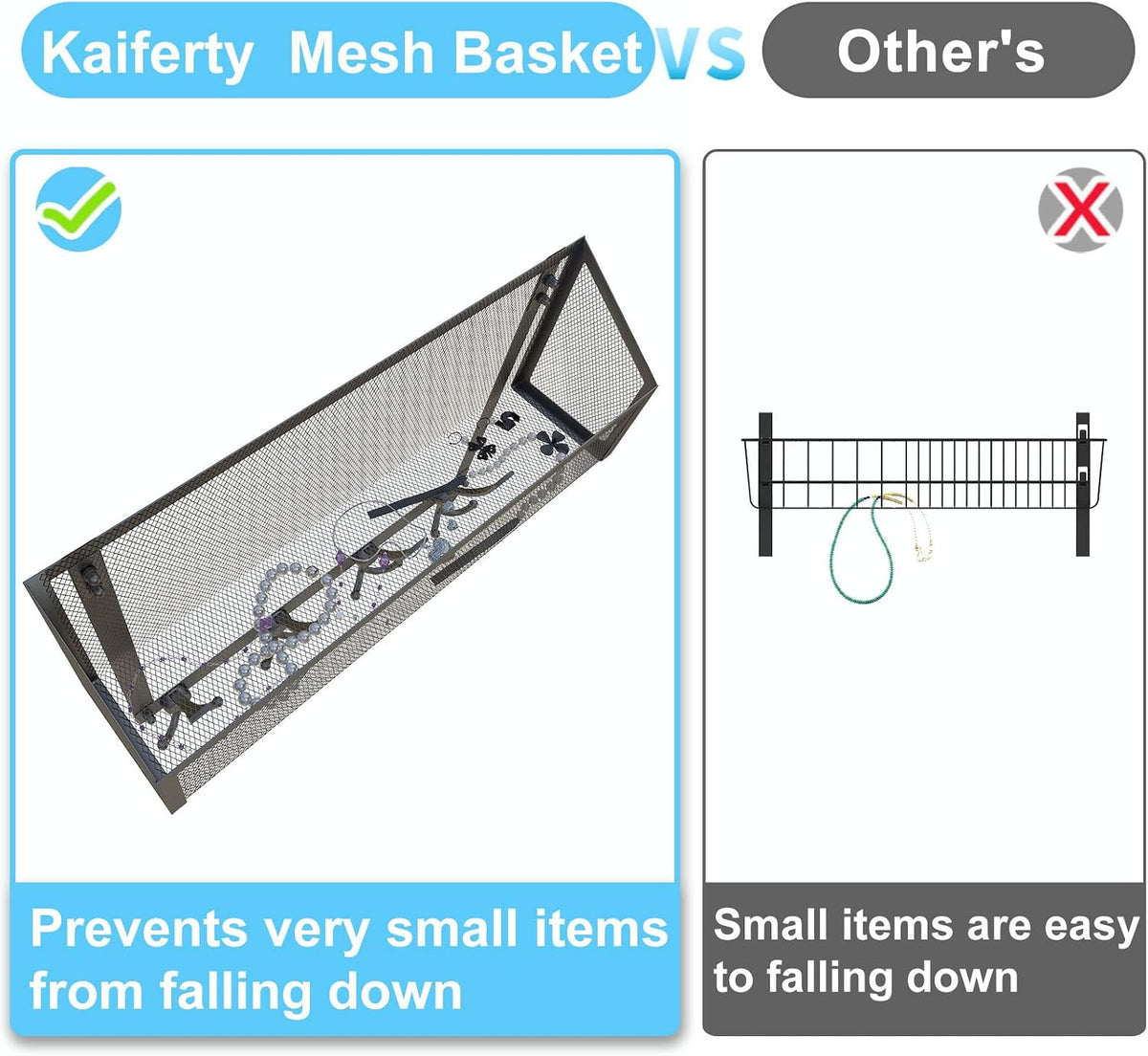 Kaiferty Over The Door Hooks Organizer, Coat Rack Over The Door Storage Hanger Towel Rack, Back of Door Storage Organizer for Bathroom,Bedroom,Kitchen,Office (Black, 2-Tier)