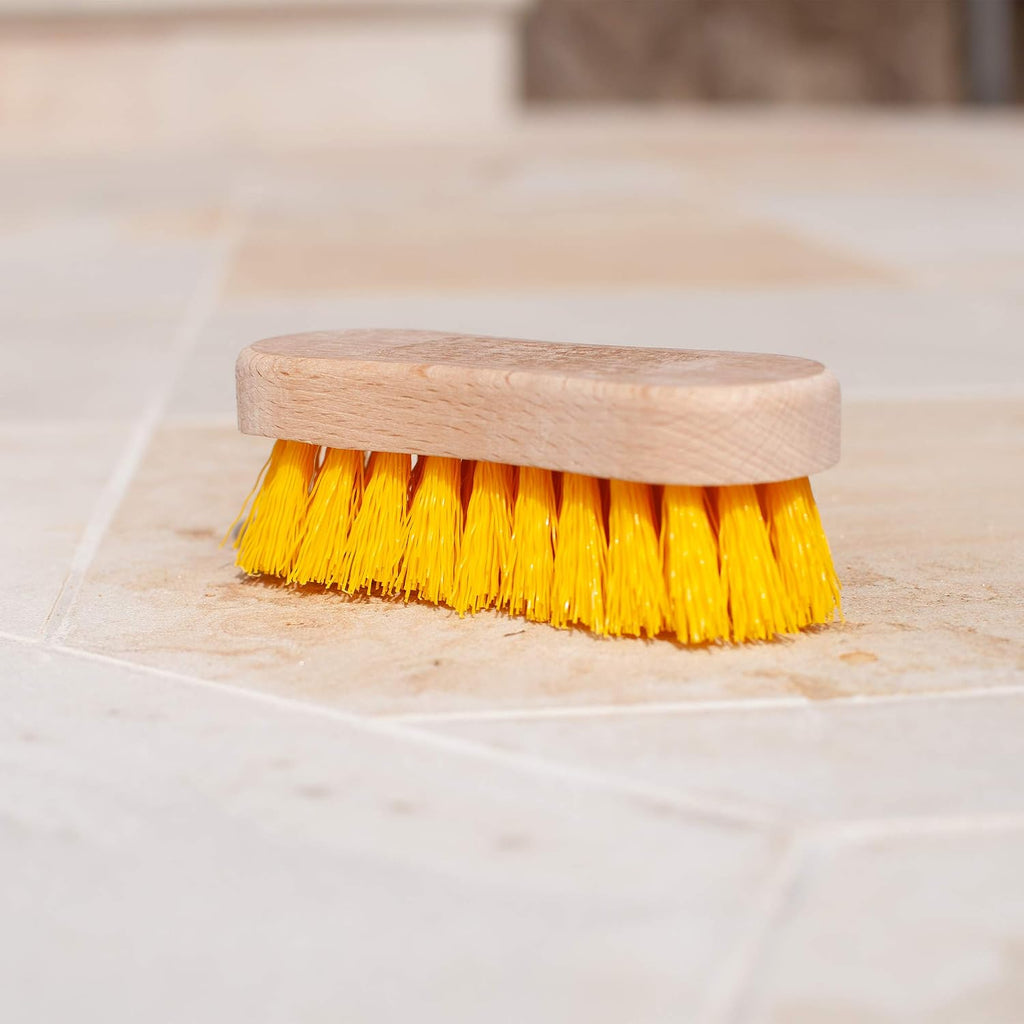 Stiff Bristle Brush - Scrub Brush for Deep Cleaning, Hand Brush with Hard Bristles, Utility Nylon Brush for Indoor and Outdoor, Wooden Boot Hand Scrubber, Scrubbing Brush Heavy Duty (Pack of 2)