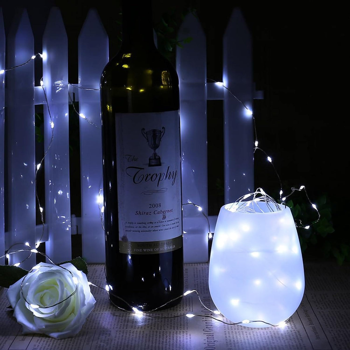 Joomer Fairy String Lights 33FT 100LED Plug in Fairy Lights Indoor, White