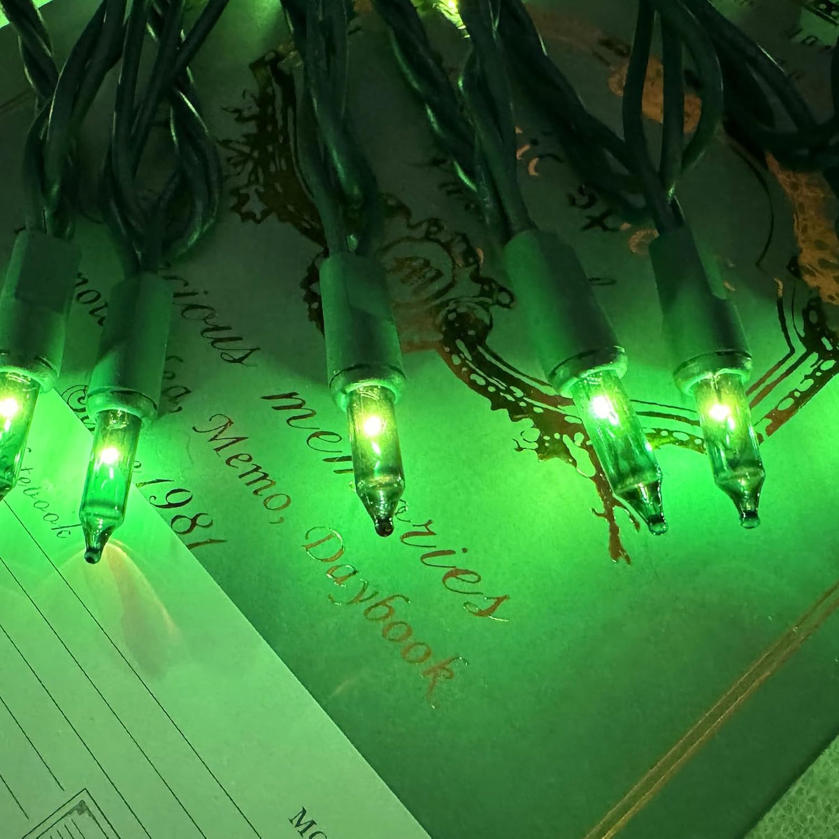 HISHINY Green String Lights 100 Count Mini St. Patrick's Day Decorations Lights with Green Wire for Outdoor Christmas Decorations Indoor Decor,UL Certified (21feet)