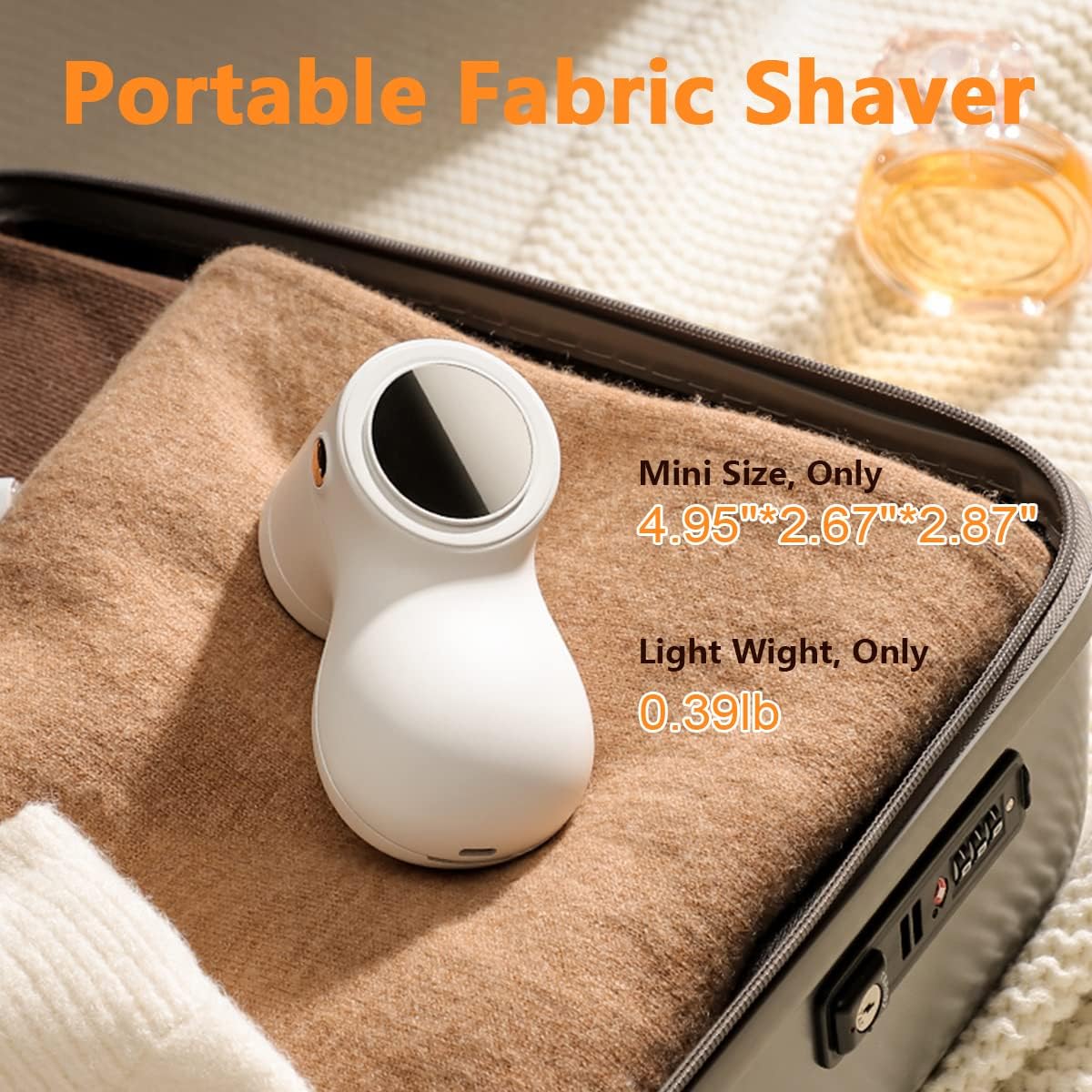 coldSky Rechargeable Fabric Shaver, Electric Lint Remover for Clothes