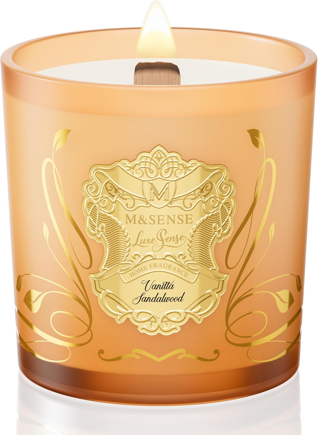 M&SENSE Vanilla Sandalwood Scented Soy Candles 13oz for Hostess Gifts Women