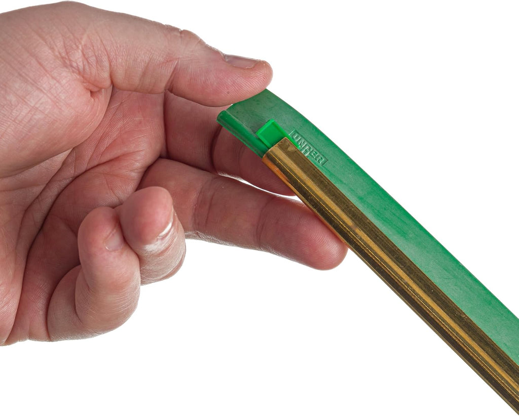 UNGER Power Rubber Squeegee Blade, Green, 14"/35cm, 10-Pack, RR35G