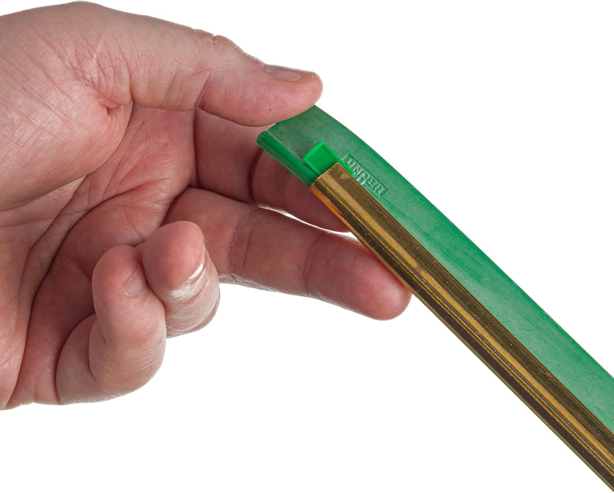 UNGER Power Rubber Squeegee Blade, Green, 14"/35cm, 10-Pack, RR35G