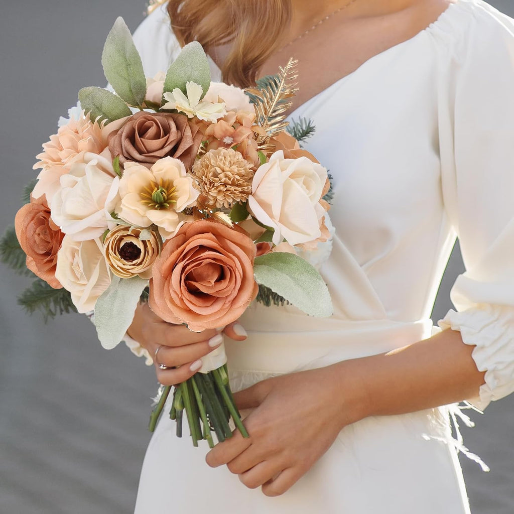 26PCS Artificial Flowers, Fake Roses Box Combo Set for Home Decor