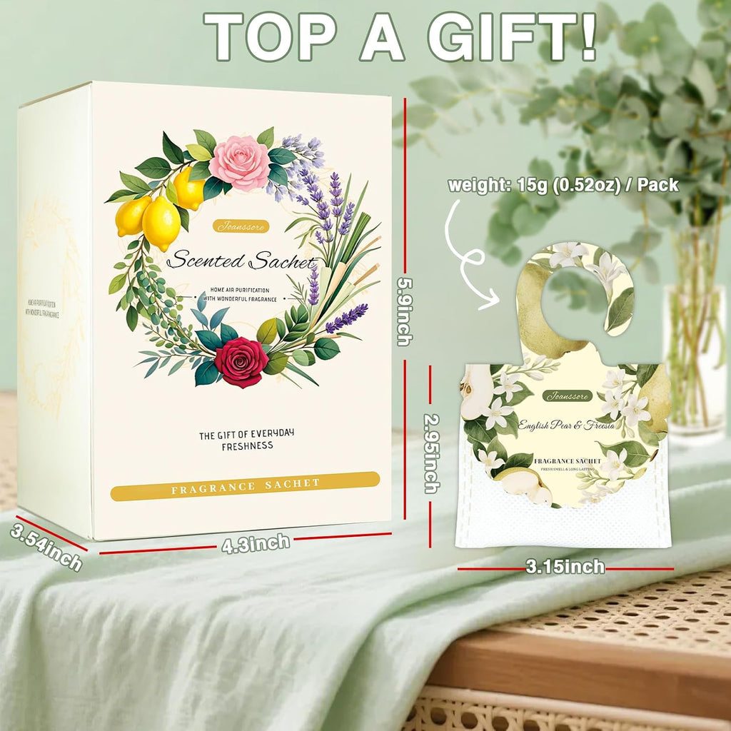 15 Packs Scented Sachets Bag for Drawers and Closets, Home Fragrance Sachet