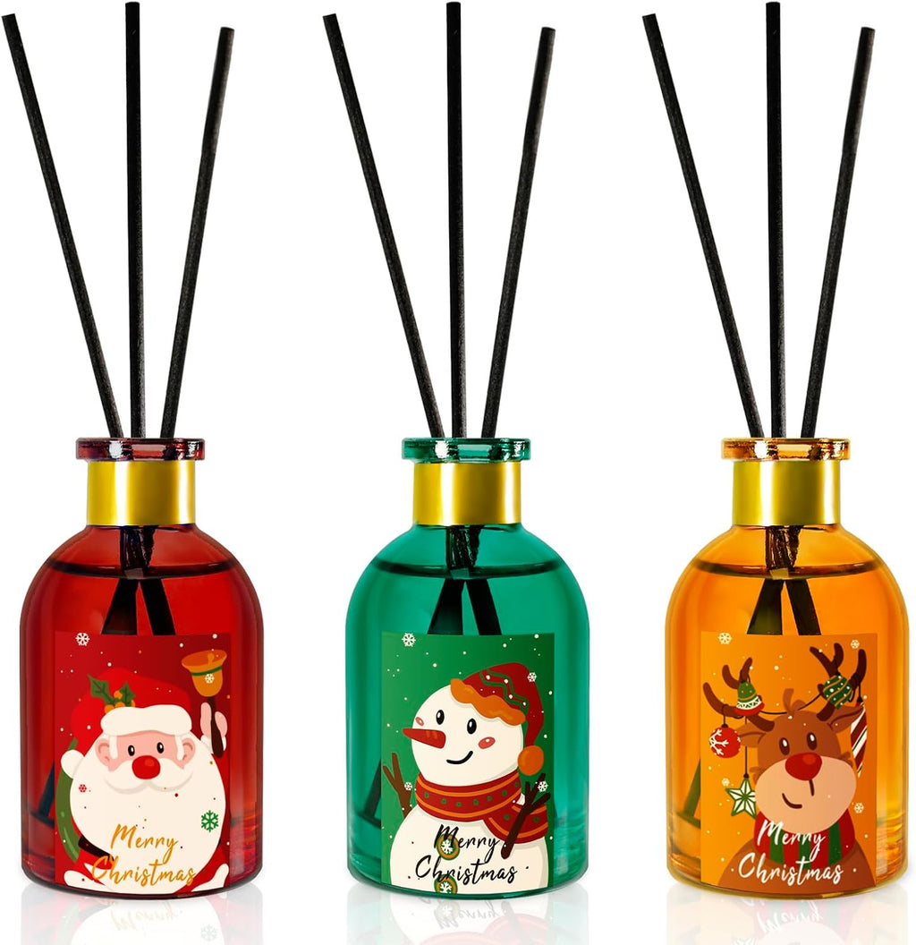 SCENTORINI Christmas Reed Diffuser Set with 18 Reed Sticks (5.3 Fl.oz)