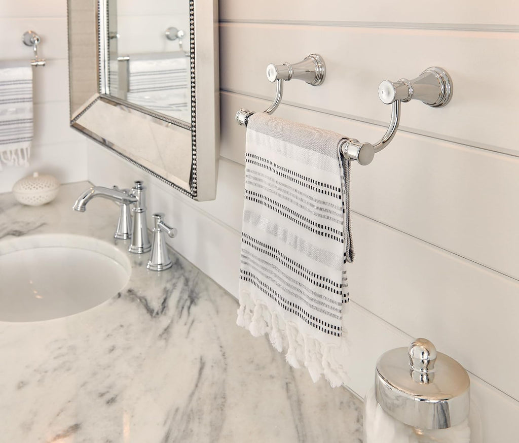 Moen YB6486NL Belfield 9-Inch Bathroom Hand Towel Bar, Polished Nickel