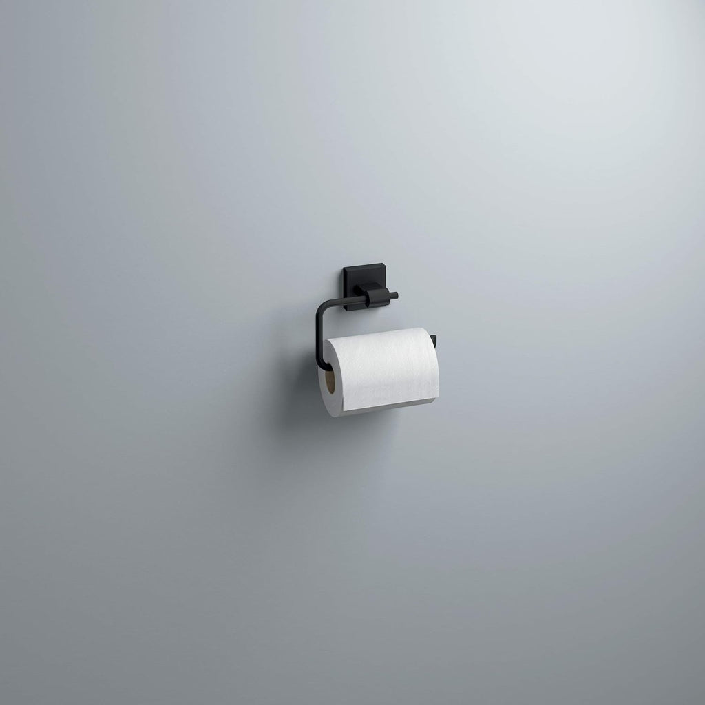 Franklin Brass Toilet Paper Holder | European Style | Matte Black | Wall Mount Single Post | Maxted Bathroom Accessories