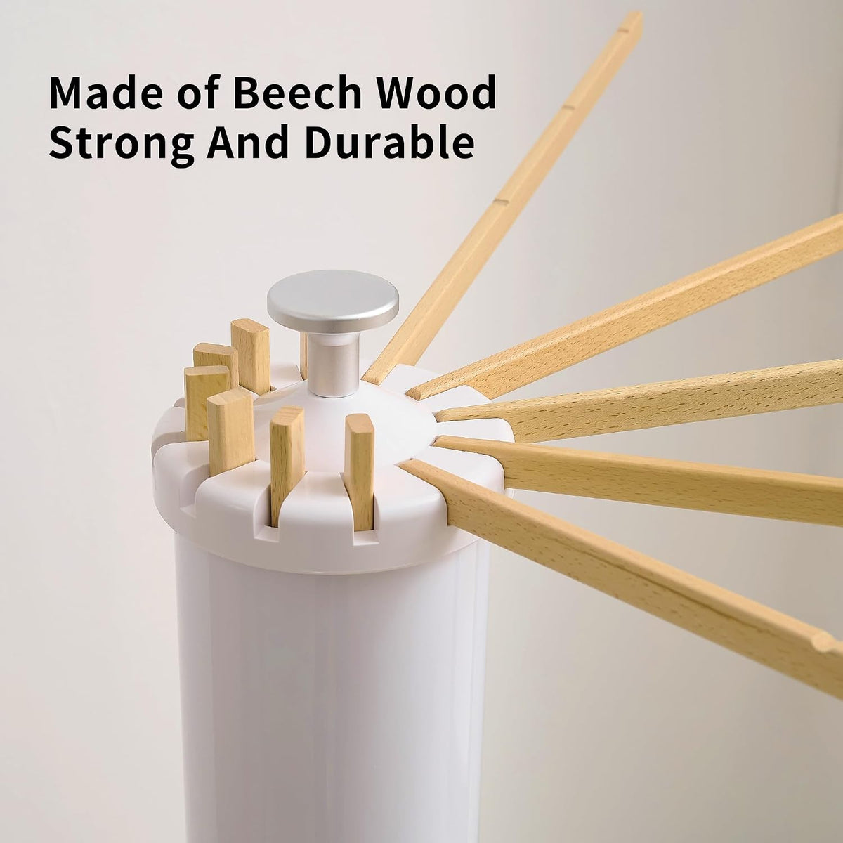 RFOUO Foldable Clothes Drying Rack with Wooden 12 Rods