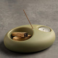 Pebble Ceramic Incense Holder 3-in-1 for Sage, Tea Lights & Sticks