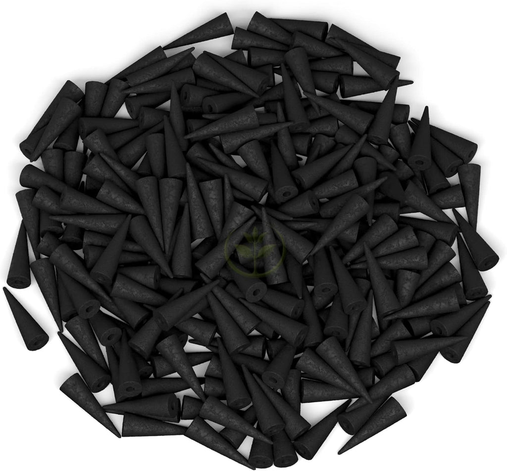Frankincense Charcoal Incense Cones 2" BACKFLOW - 60 Pack Bulk - Natural Scented Cones Handmade Hand Dipped