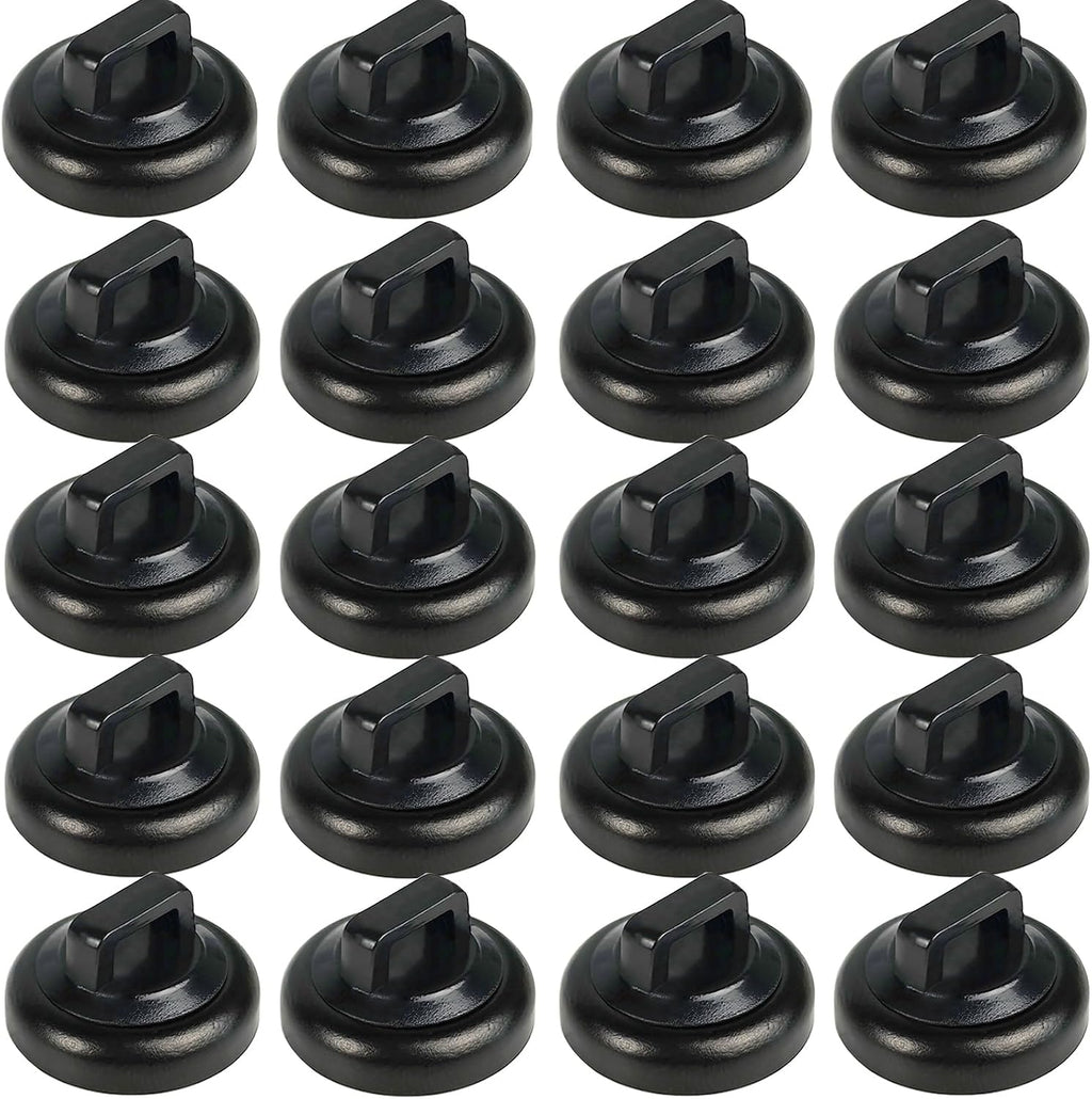 Magnet Zip Tie Mount Clips Magnetic Zip Ties Mount Base Holder Strong Wire Cable Holder Mount Wire Clips Management for Home Office Marine Electrical Wiring (D19 20 Pcs)