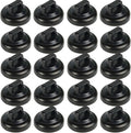 Magnet Zip Tie Mount Clips Magnetic Zip Ties Mount Base Holder Strong Wire Cable Holder Mount Wire Clips Management for Home Office Marine Electrical Wiring (D19 20 Pcs)