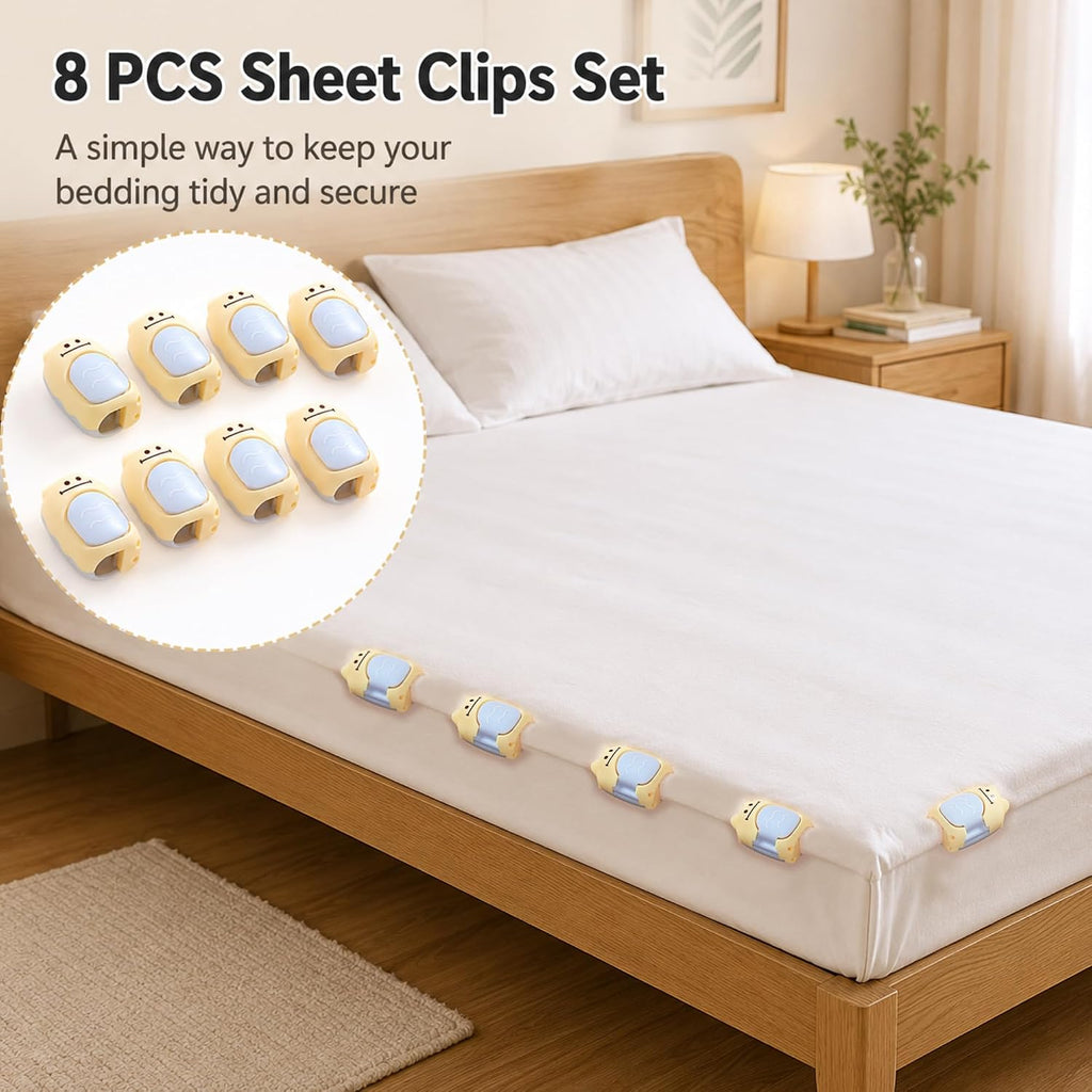 8 Pcs Adorable Totoro Bed Sheet Grippers Animal Shaped Sheet Fasteners