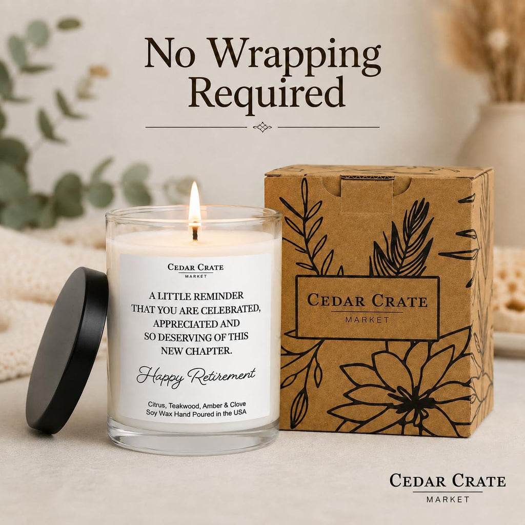 2026 Retirement Gifts for Women - Thoughtful Heartfelt Happy Retirement Candle, You are Celebrated, 13.5oz USA Made Soy Wax | 60+ Hrs