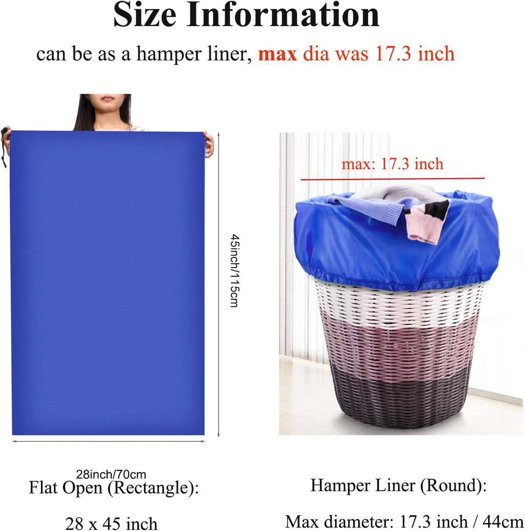 OTraki 2Pack Laundry Bag, Drawstring Laundry Basket Hamper Line Bag