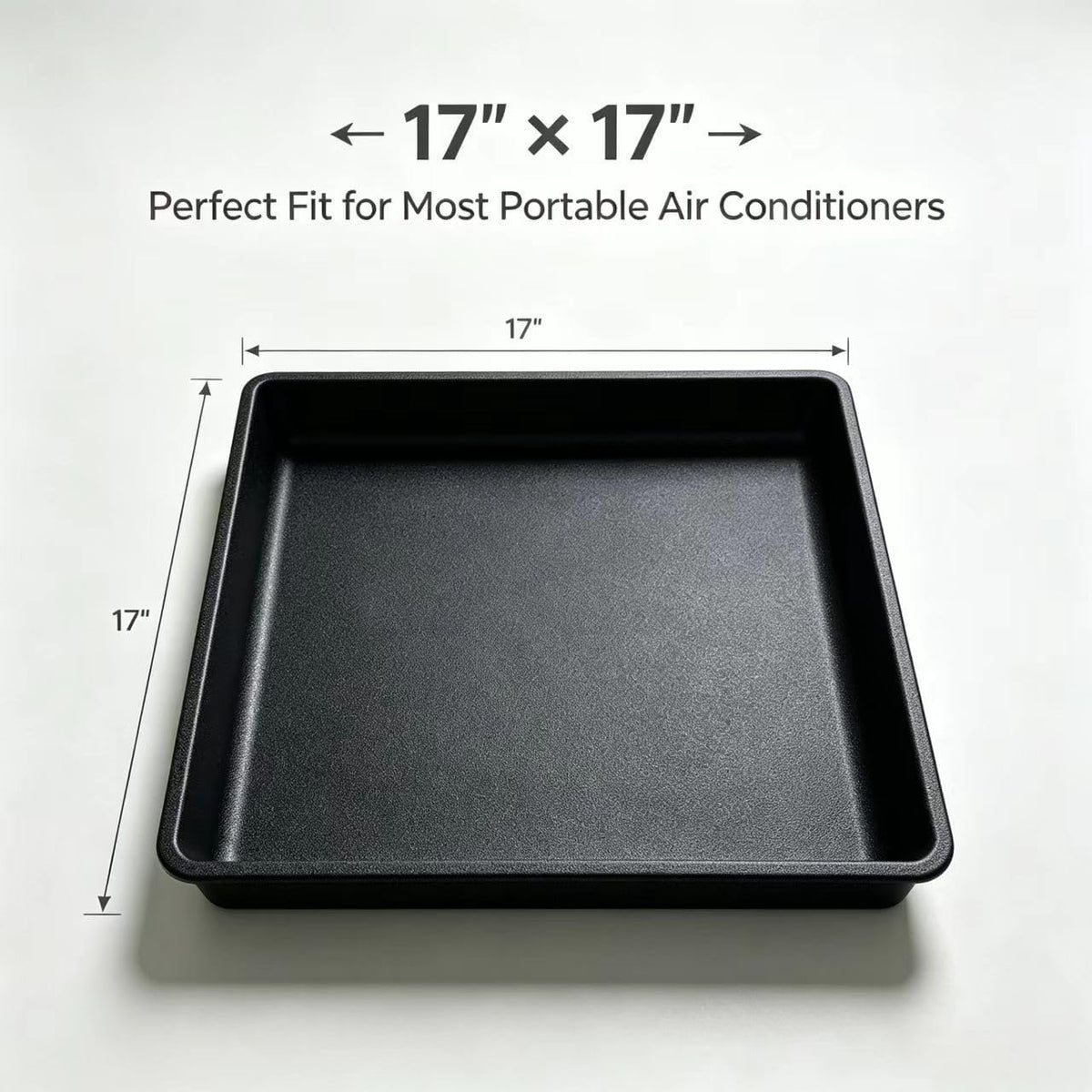 17''x 17" AC Drip Pan, Mini Fridge Drip Tray, Oil Drip Pan, Protect Leak for Multi-Purpose Use (2)