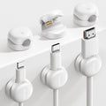 Lamicall 6 Pack Cable Management Clips, 1s Lock Spring Compact Cord Holder