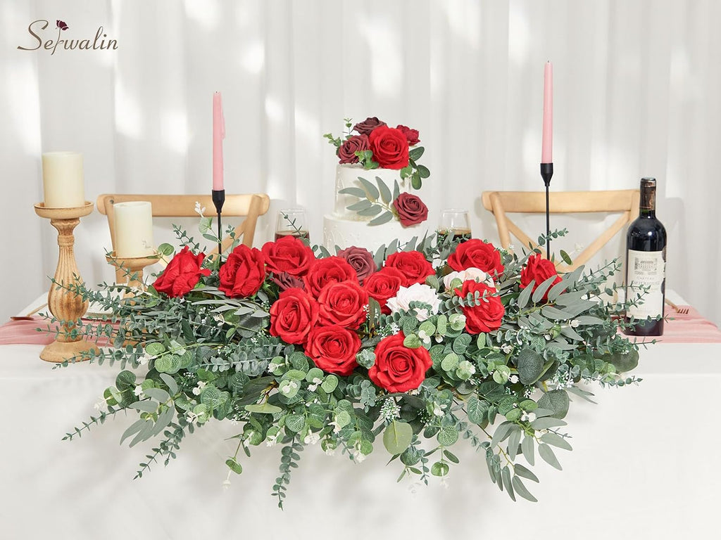 Serwalin 200PCS Mixed Eucalyptus Stems, Greenery Stems for Centerpieces