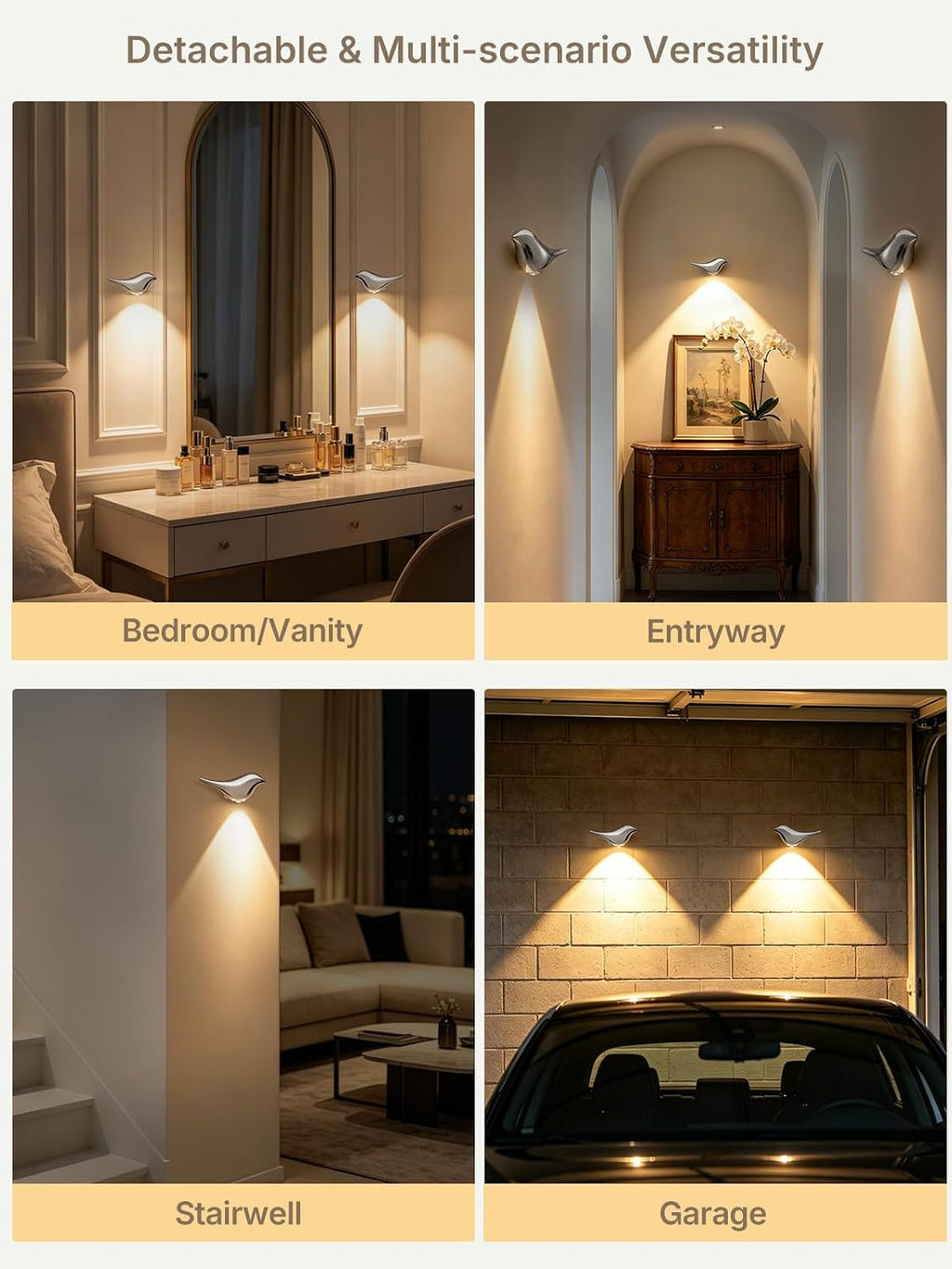 Bird Motion Sensor Light Indoor: Easy Use for Bathroom