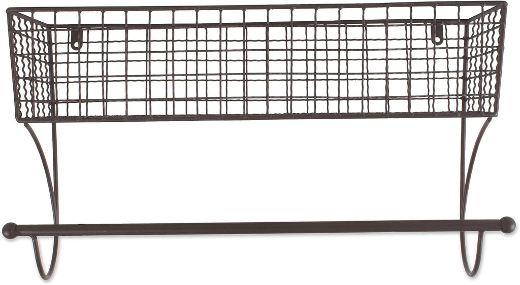 DII Rustic Bathroom Décor, Metal Storage, Large Towel Bar, Rustic