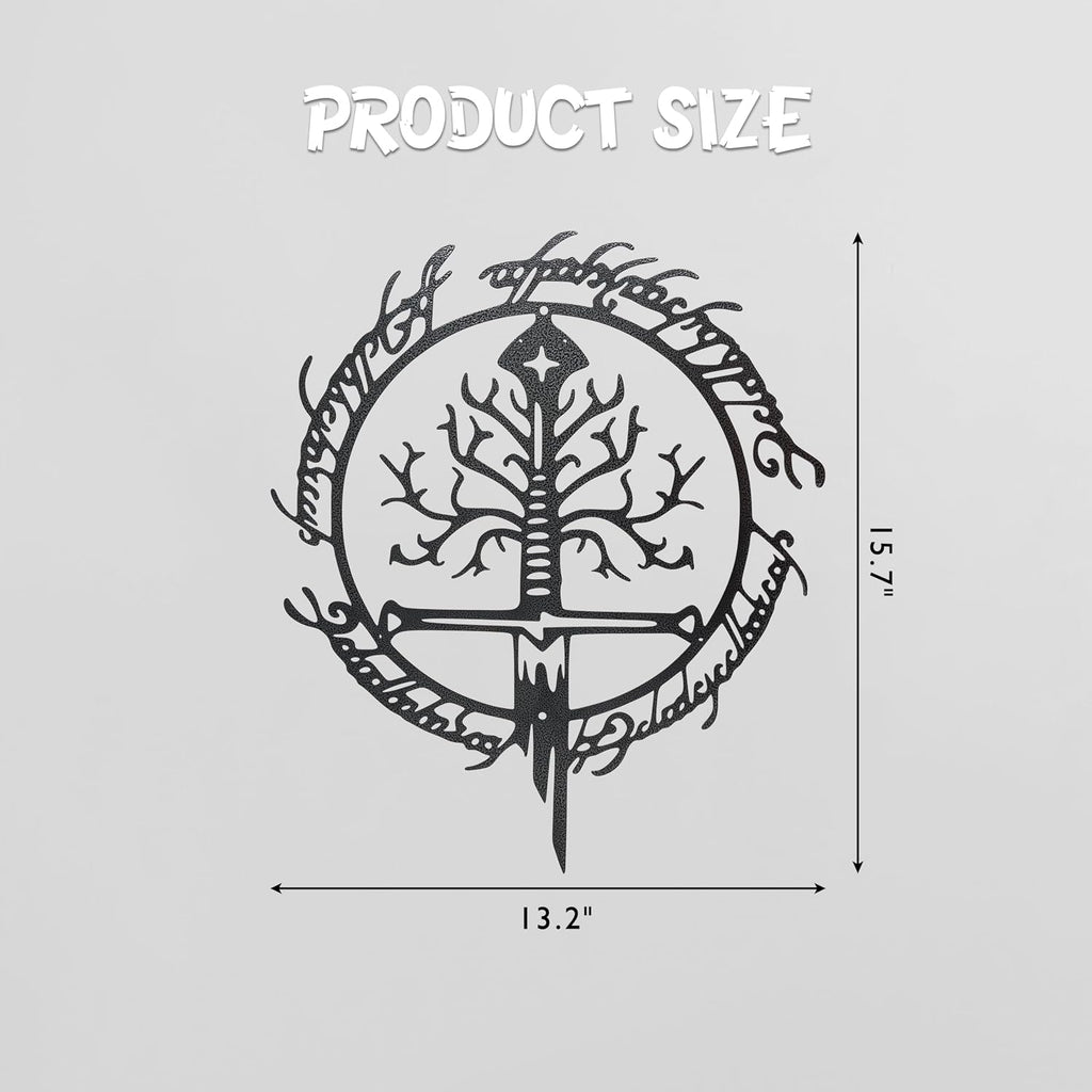 Lord Decor Metal Wall Art The Rings Fantasy Wall Decor Gift Merch for Fans