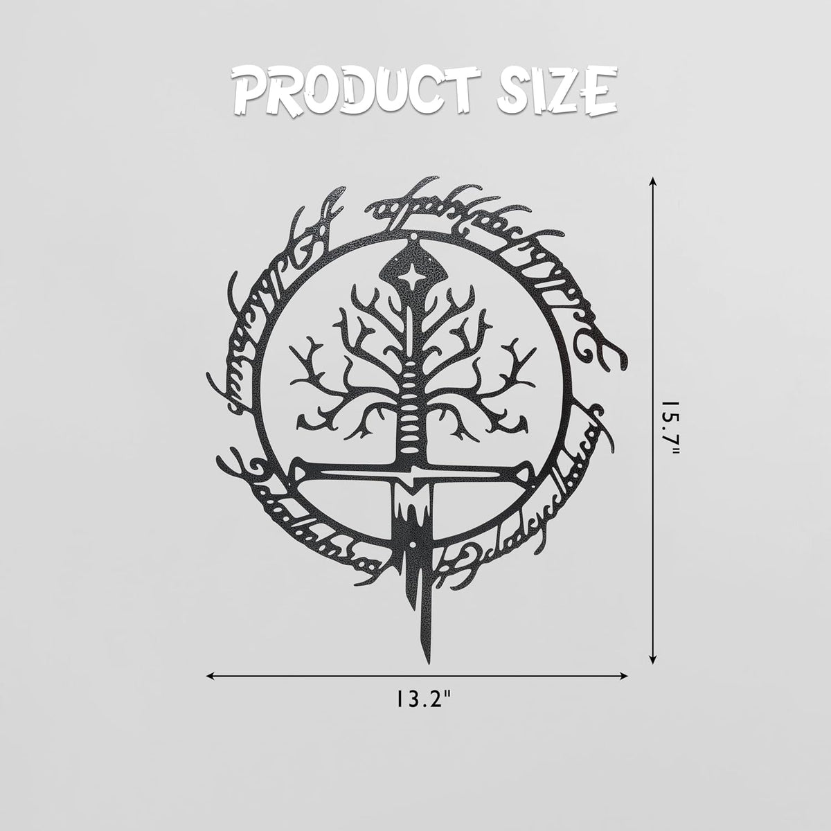 Lord Decor Metal Wall Art The Rings Fantasy Wall Decor Gift Merch for Fans