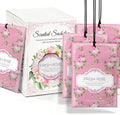Rose Sachets for Drawers and Closets - 12 Pack Long Lasting Odor Eliminator Bags, Natural Fresh Scent for Wardrobe, Storage, Car & Home, Air Freshener Sachets